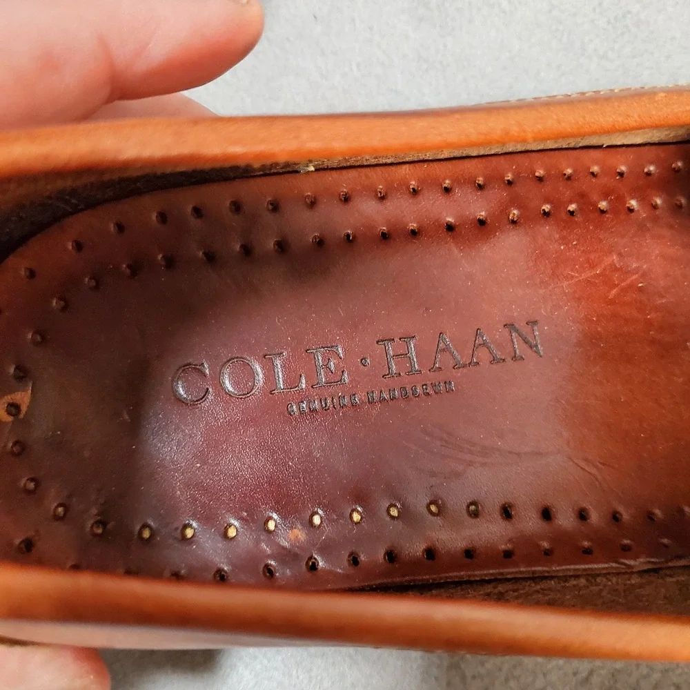 Cole Haan Country Buffalo Nickel Penny Loafers 10.5W Brown Leather Preppy